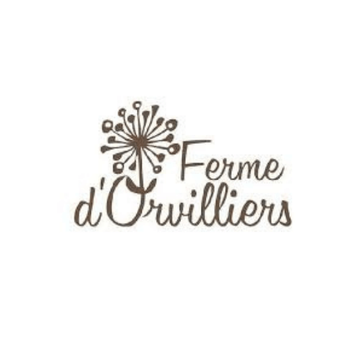 La Ferme d'Orvillier cultive des céréales bio et réalise des farines et pains spéciaux. Logo et lien vers le site