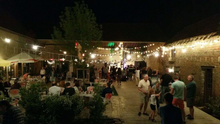 Inauguration de La Baligande La Baligande est un ancien corps de ferme réhabilité dans lequel se tiennent des évènements culturels et associatifs